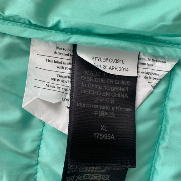 Womens Marmot 700 Fill Duck Down Turquoise Puffer Jacket Size XL - Picture 8 of 16